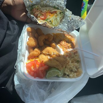 Tita's Burger Den - Fish and shrimp plate and shrimp taco - Burgers Near Me - Yermo, California Tita's Burger Den - Fish and shrimp plate and shrimp taco - Burgers Near Me - Yermo, California