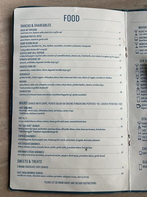 Menu photo 1 Hartman's Distilling Buffalo, NY Menu photo 1 Hartman's Distilling Buffalo, NY