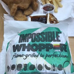 Impossible whopper and sides