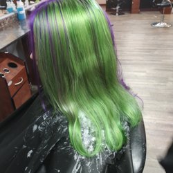 Char-Glo School of Beauty - *Current Student* I did this split dye yesterday
