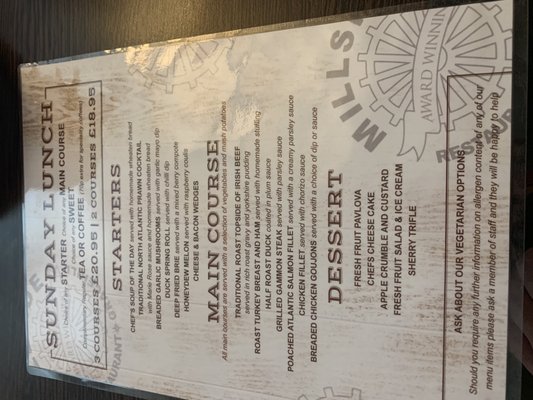 Menu photo 3 Millside Restaurant Glenwherry, BLA