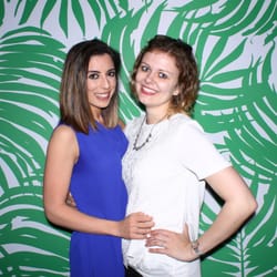 Capture POD Photo Booth Rental - New Backdrops! Dark Green Palm Leaves. www.capturepod.com