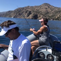 Fishing yellow tail with the 14' Zodiac and 50 hp Yamaha