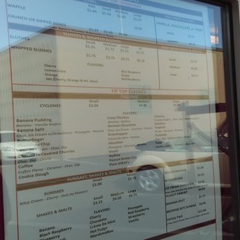 Tip Top Dairy Bar - Menu. - Fast Food Near Me - Osakis, Minnesota