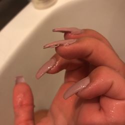Dan’s Nails - Disappointed ready to go let nail palace fix but I just spent 35$ see the bump on middle finger
