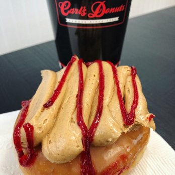 Carl’s Donuts - Peanut butter and jelly donut - Donuts Near Me - Las Vegas, Nevada