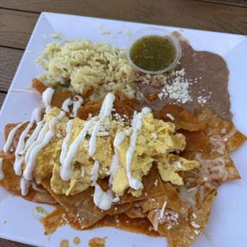 Mex Cocina Cafe - Chilaquiles Rojos - Desserts Near Me - Burbank, California
