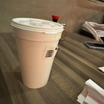 Lin's Grand Buffet - hot tea is in these nice to-go cups - Buffets Near Me - Phoenix, Arizona