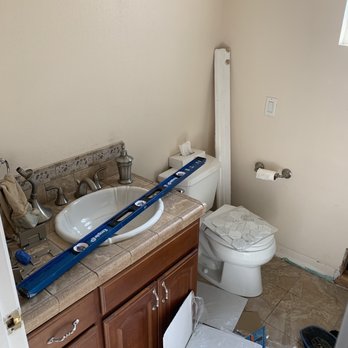 Scope Environmental - Demolition of the bathroom. - Damage Restoration Near Me - Chatsworth, California