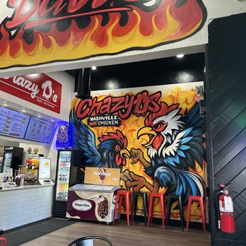 Crazy D’s Hot Chicken - Interior Art - Chicken Shop Near Me - Davis, California Crazy D’s Hot Chicken - Interior Art - Chicken Shop Near Me - Davis, California
