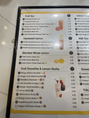 Menu photo 3 Happy Lemon Fort Worth, TX