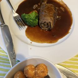 Weinstube Grimm - Those little potato balls with almond were terrific & both beef dishes were outstanding!