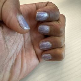 Hand showing nails Hand showing nails