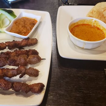 Banana Leaf - Beef satay and basic Roti - Malaysian Near Me - Houston, Texas Banana Leaf - Beef satay and basic Roti - Malaysian Near Me - Houston, Texas
