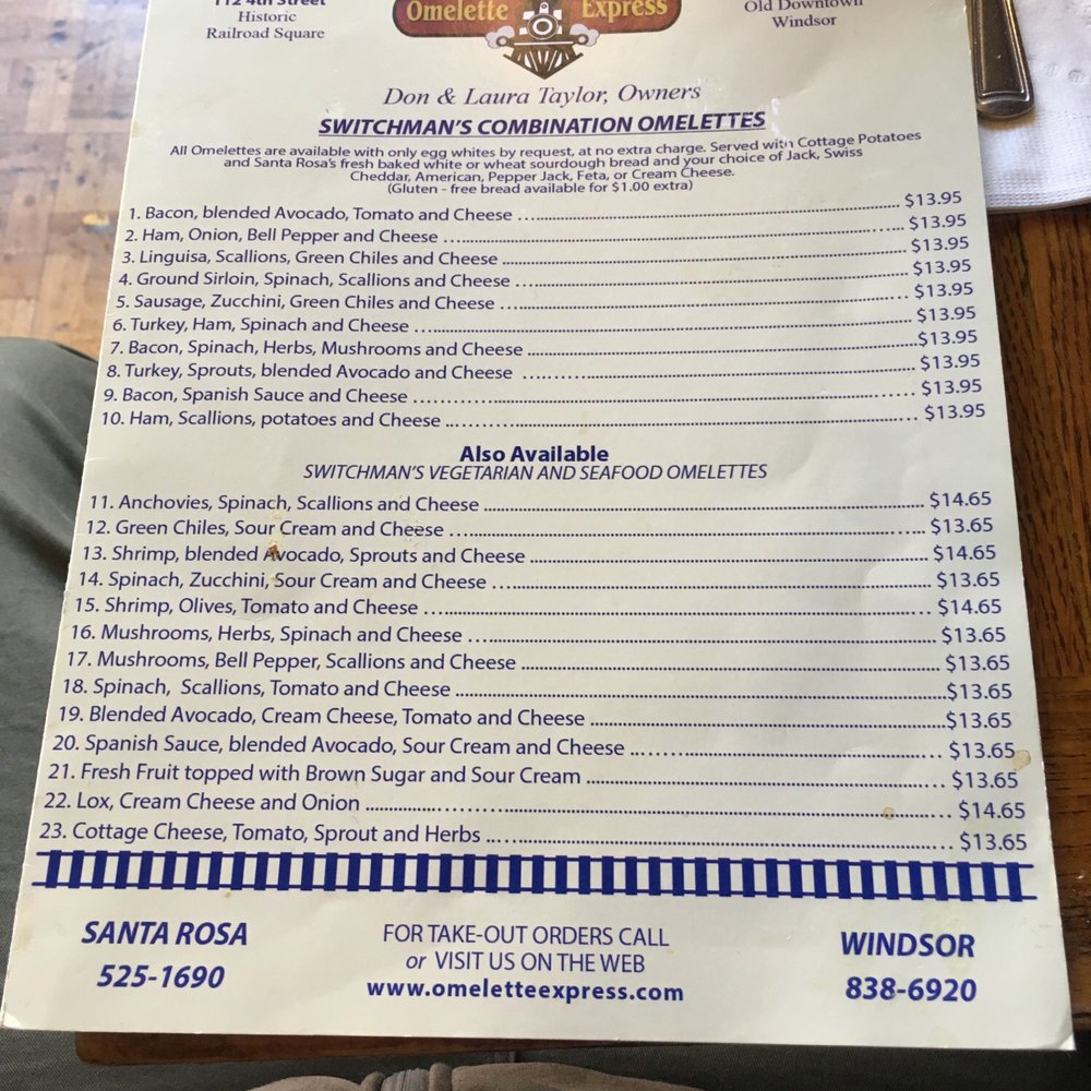 Omelette Express - Menu - Breakfast & Brunch Near Me - Santa Rosa, California Omelette Express - Menu - Breakfast & Brunch Near Me - Santa Rosa, California