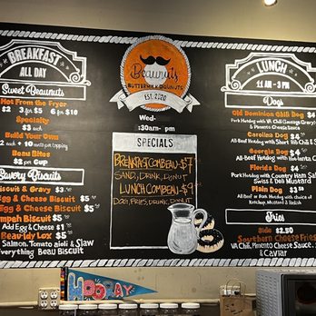 Beaunuts - Menu Board - Donuts Near Me - Petersburg, Virginia