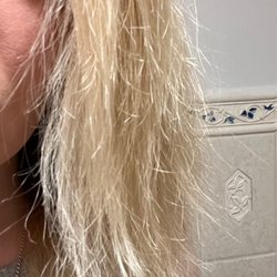 Beautiful People Salon & Day Spa - Burnt hair