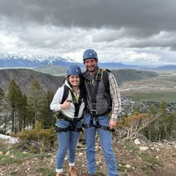 Snow King Mountain - My wife and I