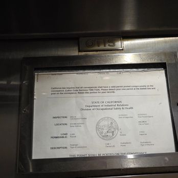 Water Lounge Spa - Over 2.5 year old expired elevator permit - Massage Near Me - Millbrae, California