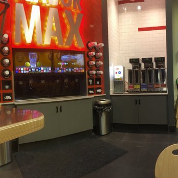 Which Wich-Austin - A couple soda fountains with touch screen interfaces, and a station next to it offering several flavored teas. - Sandwiches Near Me - Austin, Texas Which Wich-Austin - A couple soda fountains with touch screen interfaces, and a station next to it offering several flavored teas. - Sandwiches Near Me - Austin, Texas