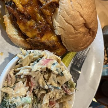 Krogh's Restaurant & Brew Pub - My pulled pork sandwich and macaroni salad - Pubs Near Me - Sparta, New Jersey Krogh's Restaurant & Brew Pub - My pulled pork sandwich and macaroni salad - Pubs Near Me - Sparta, New Jersey