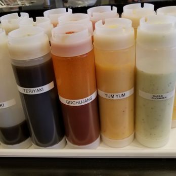 BIBIMIX - Sauces!  Try the Yum Yum! - Korean Near Me - Arlington, Virginia