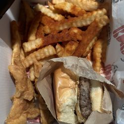 Savvy Sliders - Paid $1 extra for a premium slider - The Hangover. It was the size of a White Castle burger with less quality.