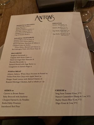 Menu photo 8 Anton's New York, NY
