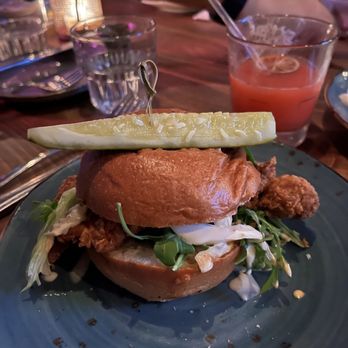 Tara Rose - Southern Fried Chicken Sandwich - Cocktail Bars Near Me - New York, New York Tara Rose - Southern Fried Chicken Sandwich - Cocktail Bars Near Me - New York, New York