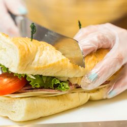 Berg Harvest Mercantile and Cafe - Fresh sandwiches are one of the biggest sellers come lunch time!