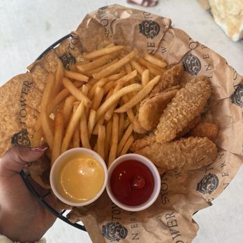 Stone Tower Winery - Chicken Tenders + Fries - Wineries Near Me - Leesburg, Virginia Stone Tower Winery - Chicken Tenders + Fries - Wineries Near Me - Leesburg, Virginia