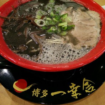 Ikkousha - Toronto - Black tonkotsu ramen ($15+tax); charcoaled garlic and black sesame oil flavour. - Ramen Near Me - Toronto, Ontario
