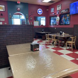 Inside dining area