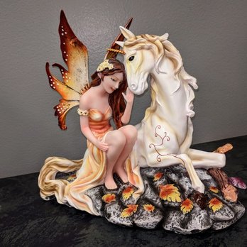 Rain - Faerie and Unicorn statue by Zemeno - Women's Clothing Near Me - Edmonton, Alberta
