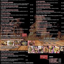 El Gym - Menu