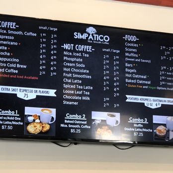 Simpatico Coffee - Menu - Coffee & Tea Near Me - Holland, Michigan