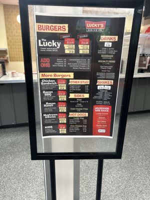 Menu photo 5 Lucky's Drive-In Sacramento, CA