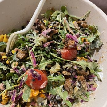 CAVA - Honey chicken bowl with arugula and lentil base. - Mediterranean Near Me - Washington, DC, District of Columbia CAVA - Honey chicken bowl with arugula and lentil base. - Mediterranean Near Me - Washington, DC, District of Columbia