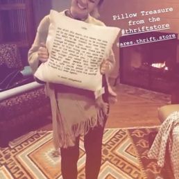 My throw pillow with a quote about "Life" from Fitzgerald. My throw pillow with a quote about "Life" from Fitzgerald.
