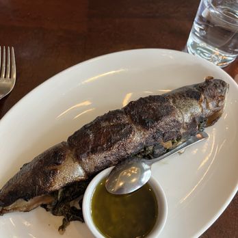 Ci Siamo - WOOD FIRED WHOLE TROUT pine nuts * mustard greens - Italian Near Me - New York, New York