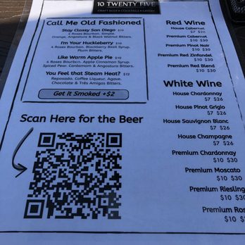 10 Twenty five - Wine list - Gastropubs Near Me - Fort Myers, Florida