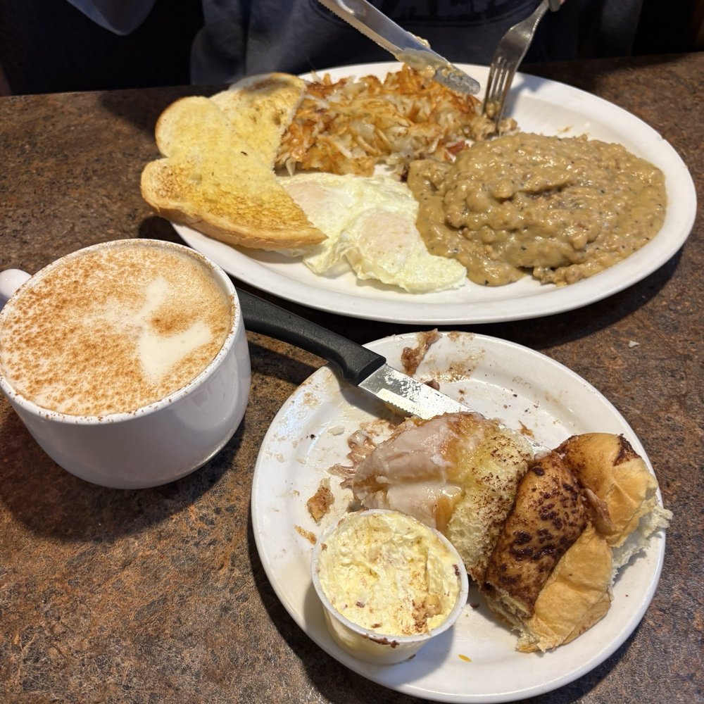 Cinnamon Roll Chicken fried chicken & eggs Cinnamon Roll Chicken fried chicken & eggs