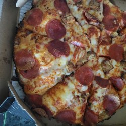 Domino's Pizza - Pan- Italian Sausage and Peperonie
