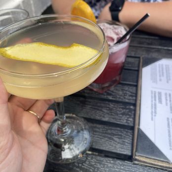 Tavern at the Point - Blood orange sparkler, blood orange margarita - New American Near Me - Indianapolis, Indiana