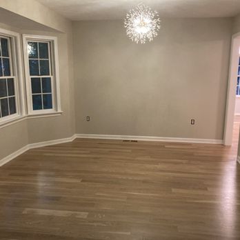 Painting By Jaimy - Dining room with new chandelier and Nest thermostat. - Painters Near Me - Aaronsburg, Pennsylvania