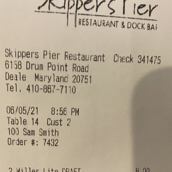 Skippers Pier - Seafood Near Me - Deale, Maryland