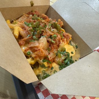Gung Ho - My new favorite food, Kimchi Fries! A must try! - Bubble Tea Near Me - Tulsa, Oklahoma