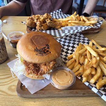 Cluck Shack - Chicken sandwich combo and 6 pc chicken combo and the coffee jelly. - Asian Fusion Near Me - San Fernando Valley, California