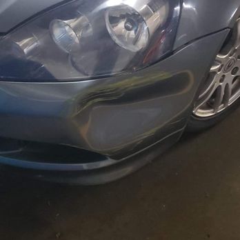 Garbis Auto Body - Dent in the bumper! - Body Shops Near Me - Los Angeles, California