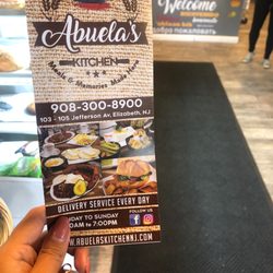 Abuela's Kitchen - Menu cover